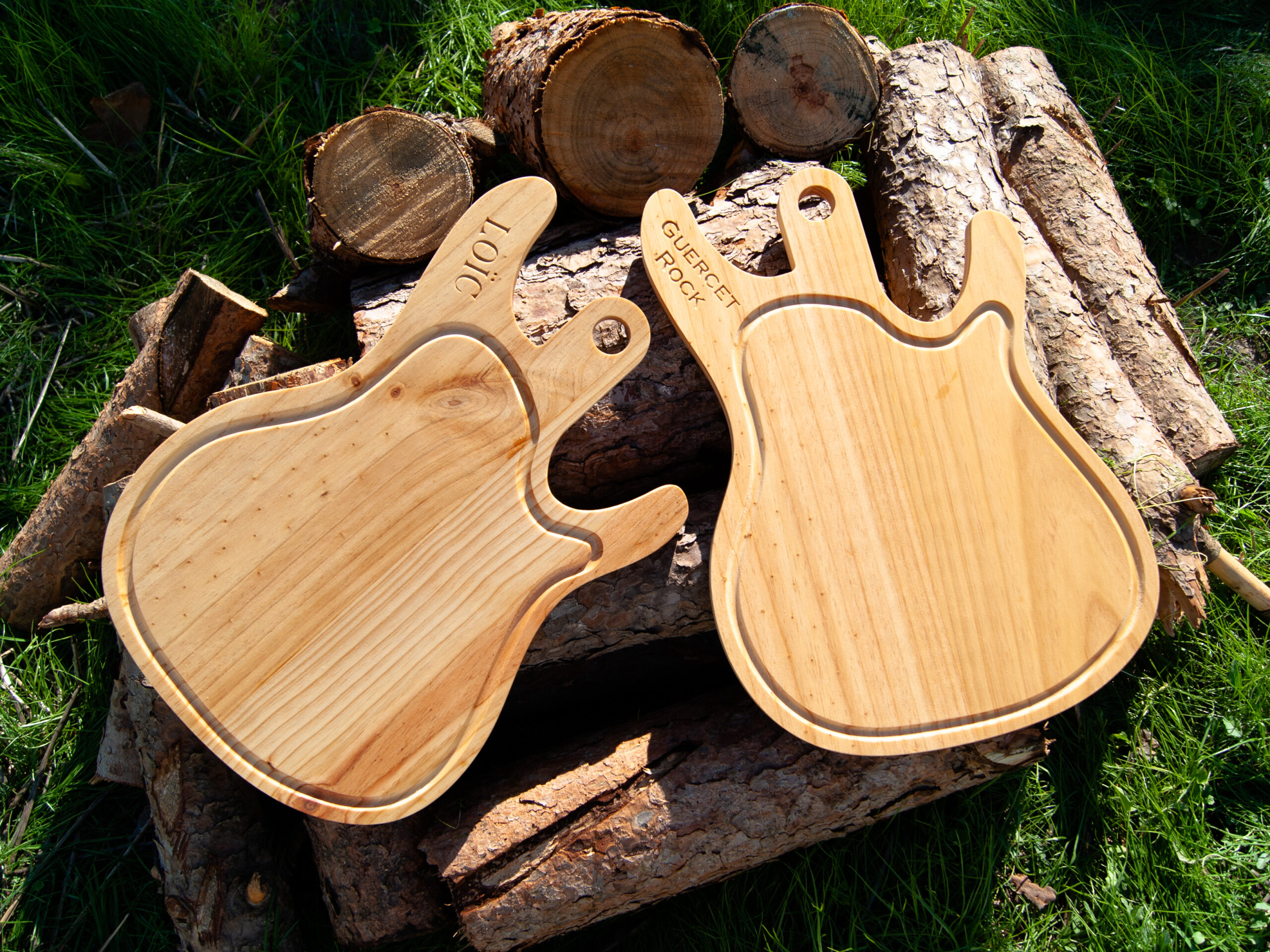 Tábua em forma de guitarra
