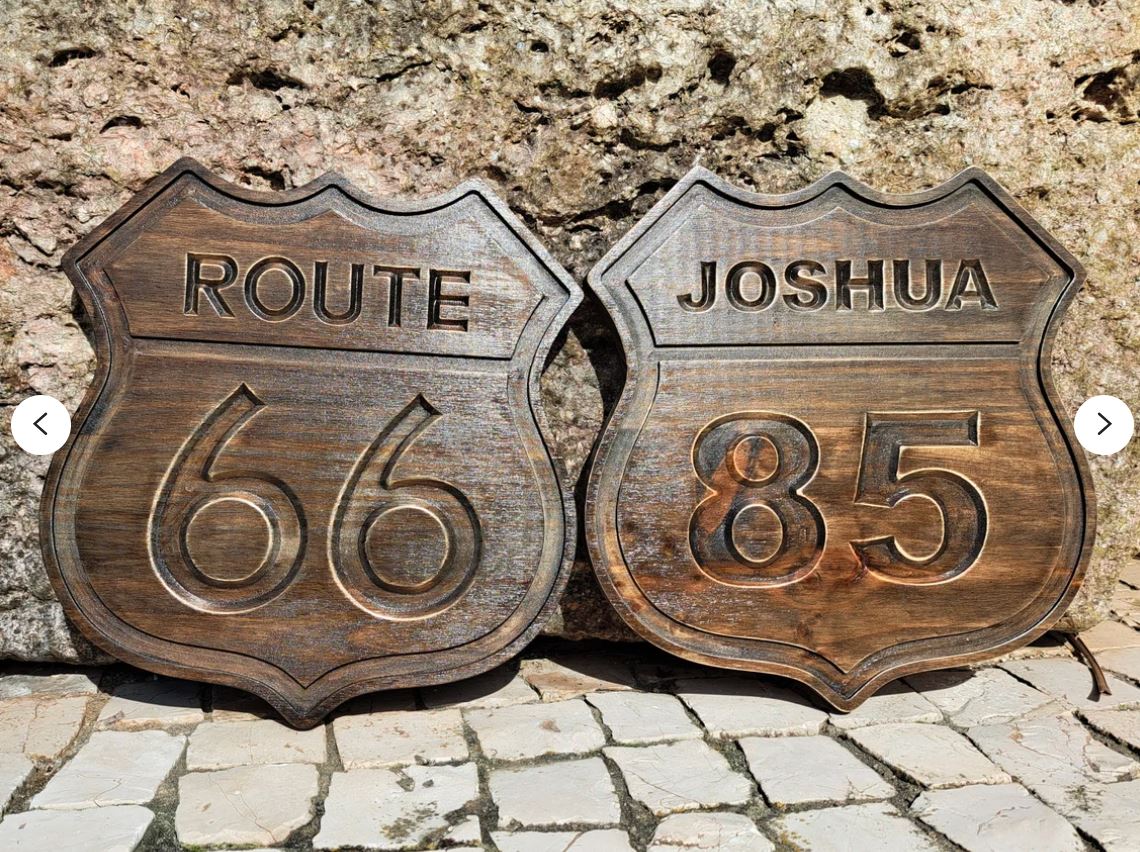 Route 66 em vários tamanhos ou personalizado