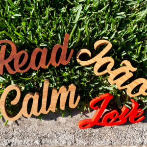 Letras em madeira personalizadas