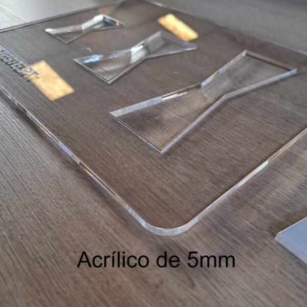 Molde em acrílico para laços de madeira - Image 2